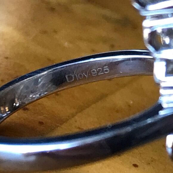 Natural Rhodolite Garnet Blue Zircon Sterling Silver Cocktail Ring Size 6 - Picture 3 of 9